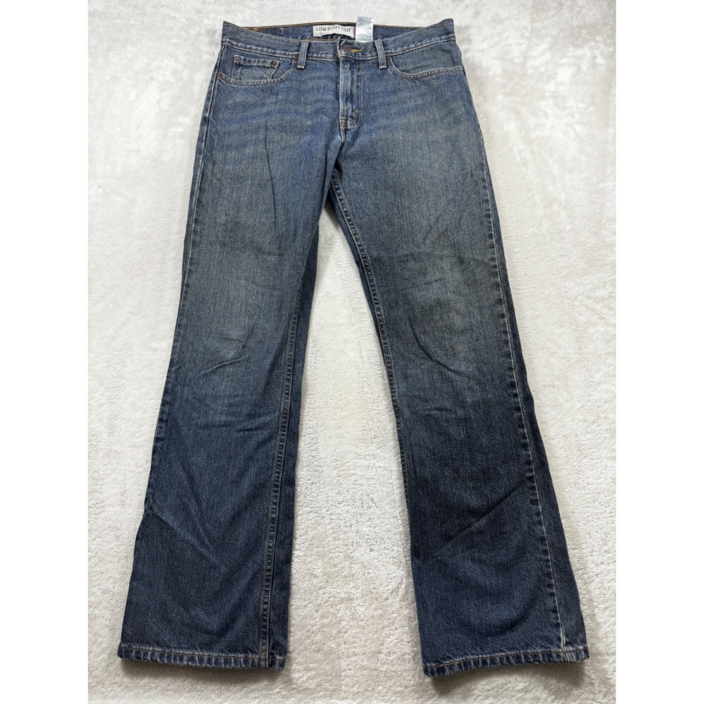 Levi's Mens 527 Low Boot Cut Blue Denim Jeans 32x32 Meas: 34x33